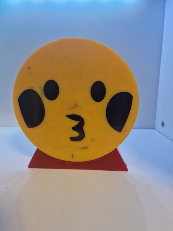 Rund Aufsteller Smiley Variante 14 Transparent