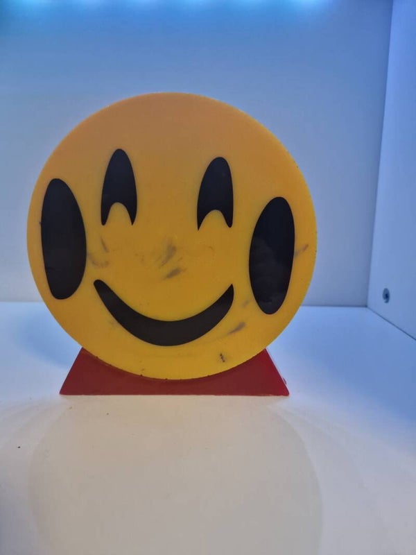 Rund Aufsteller Smiley´s Variante 2 Metallic Farben