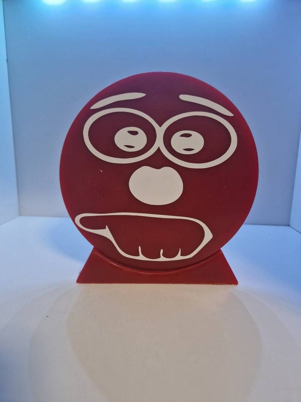Rund Aufsteller Smiley Variante 25 Transparent