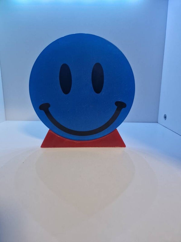 Rund Aufsteller Smiley Variante 3  Transparent