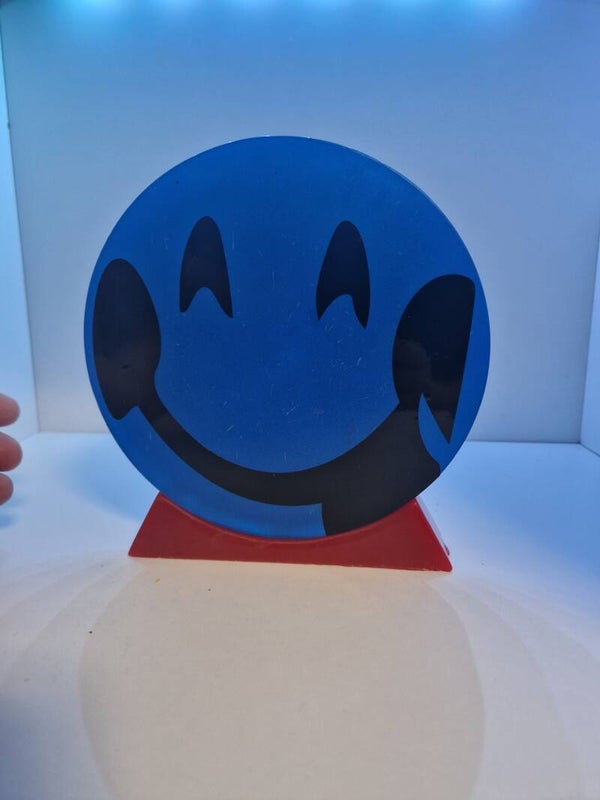 Rund Aufsteller Smiley Variante 4  Transparent