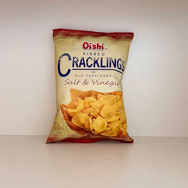 Ribbed Cracklings Salt &Vinegar Oishi 90gr