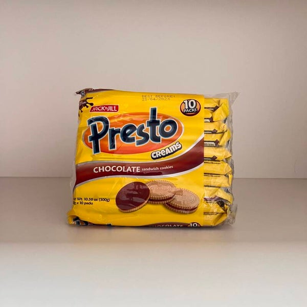 Jack n Jill Presto Chocolate Sandwich 10x30gr