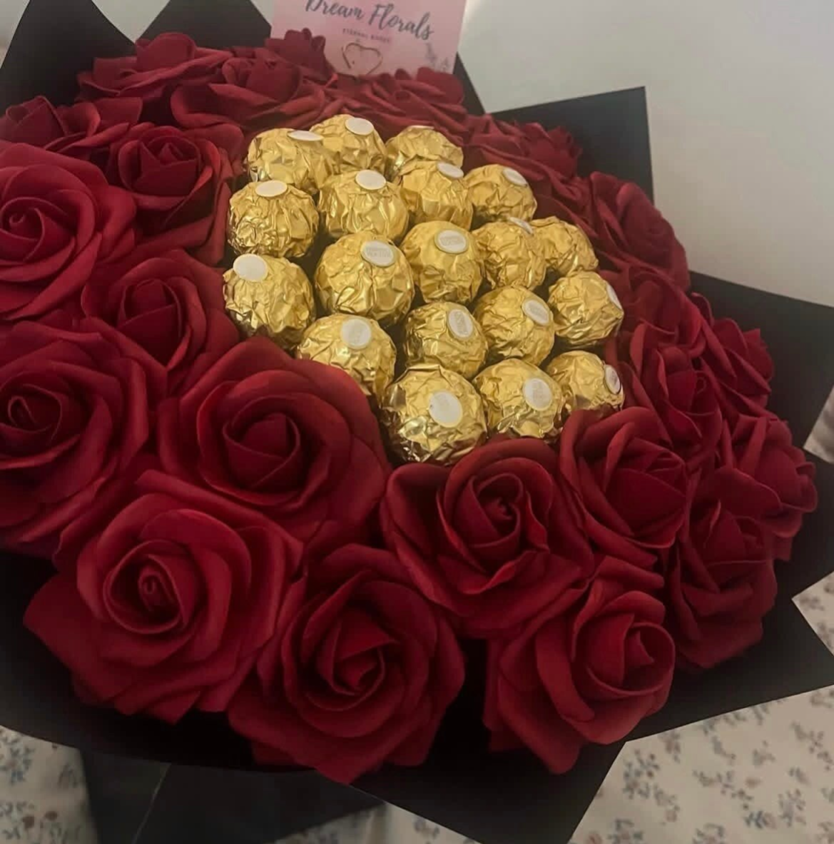 Chocolate foam bouquet