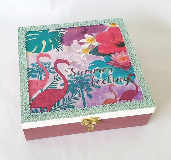Holz Geschenkbox - Summer feeling