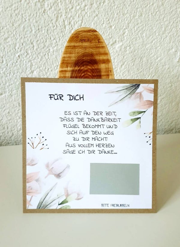 Botschafts Rubbelkarte Freundschaft DANKE