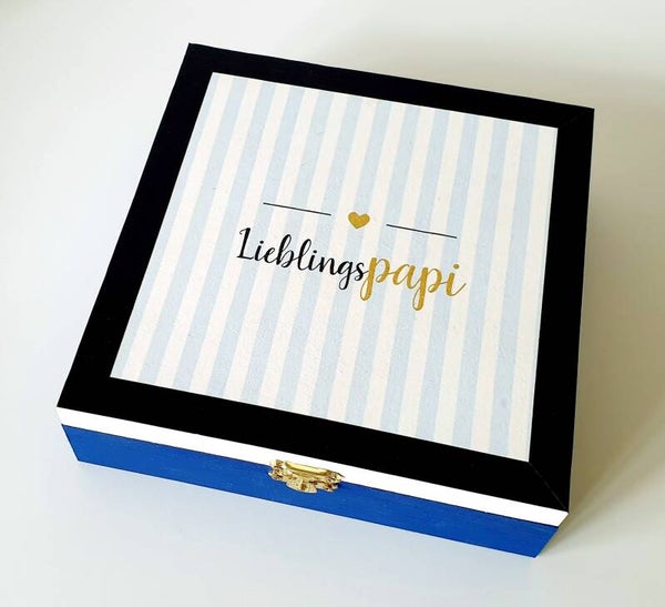 Holz Geschenkbox - Lieblingspapi