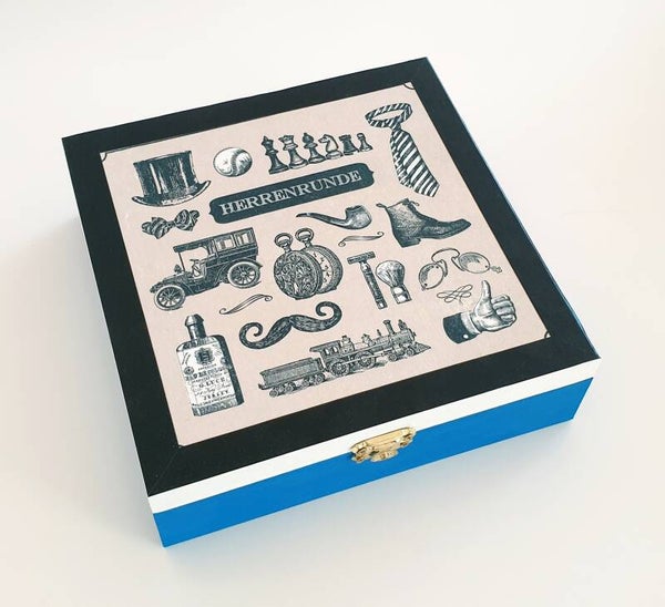 Holz Geschenkbox - Herrenrunde