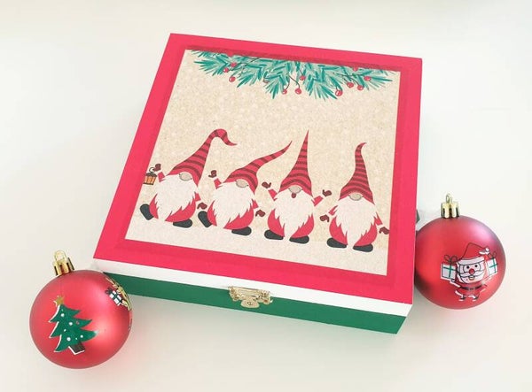 Holz Geschenkbox - Wichtel