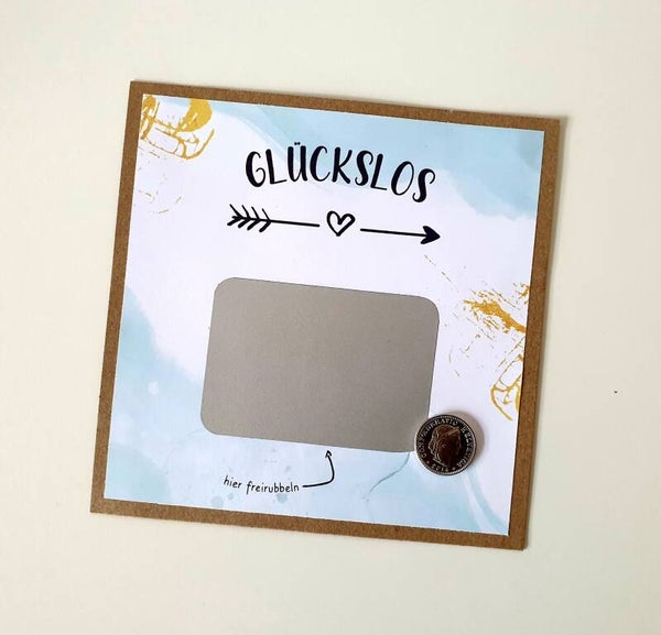 Botschafts Rubbelkarte GOTTI/GÖTTI FRAGE Glückslos3