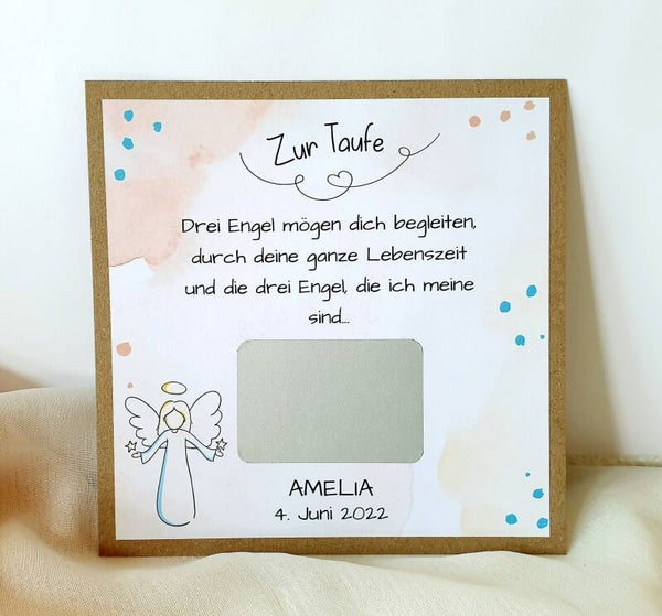 Botschafts Rubbelkarte Taufe 3 ENGEL