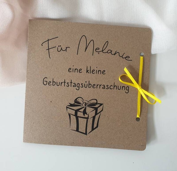 Rubbel-Gutscheinkarte ZEIT MIT DIR Geburtstag