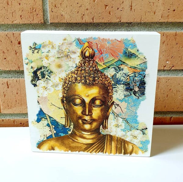 Holzbild BUDDHA