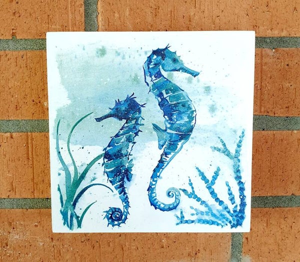 Holzbild SEEPFERDCHEN