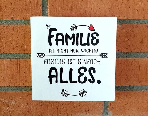 Holzbild FAMILIE