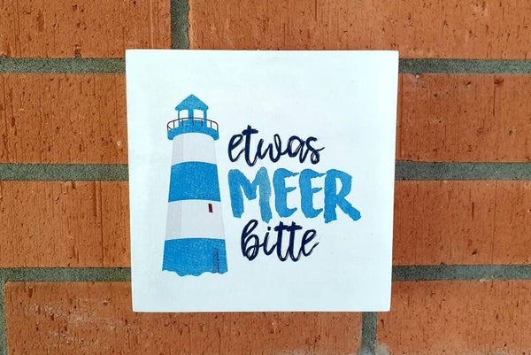 Holzbild ETWAS MEER BITTE