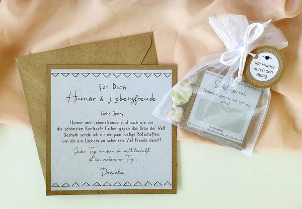 Botschafts-Rubbellos-Set mit Humor durch den Alltag