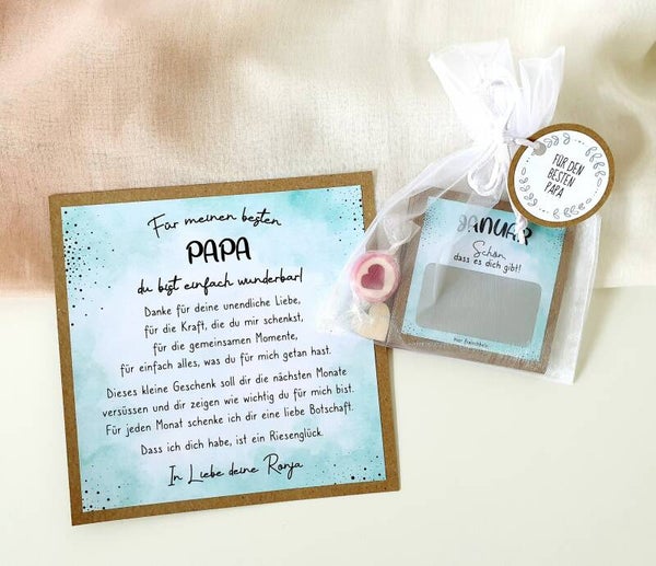 Botschafts-Rubbellos-Set für den besten Papa