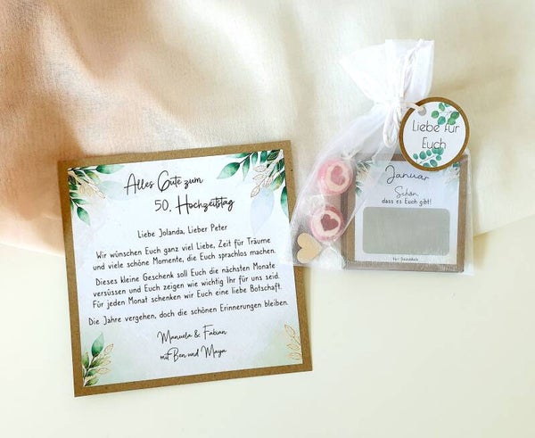 Botschafts-Rubbellos-Set Alles Gute zum Hochzeitstag