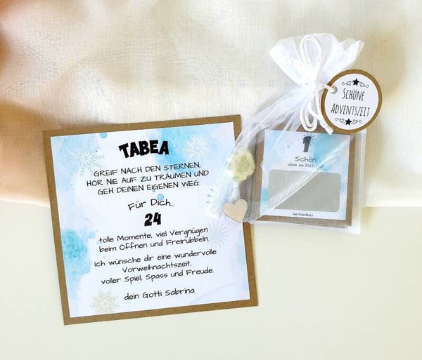 Rubbellos-Adventskalender für Kinder