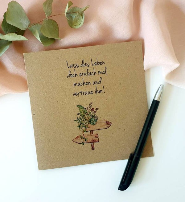 Grusskarte - das Leben