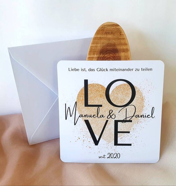 Karte - LIEBE - personalisiert - LOVE