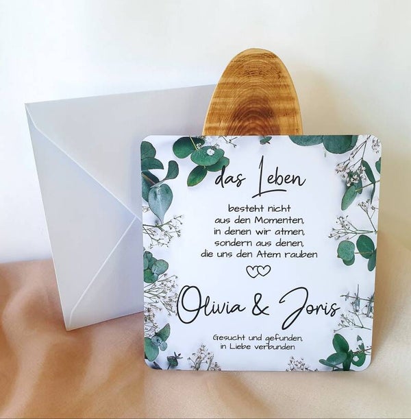 Karte - LIEBE - personalisiert - das Leben
