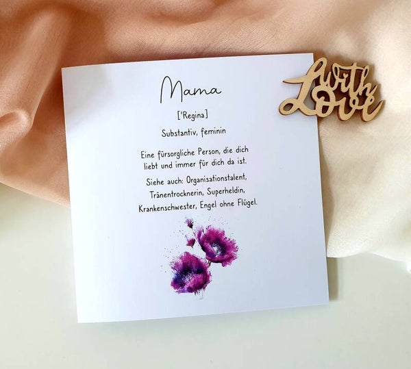 Gutschein-Rubbelkarte Mama
