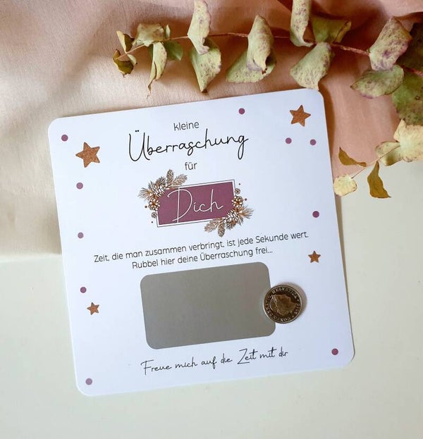 Gutschein-Rubbelkarte für Dich Sterne