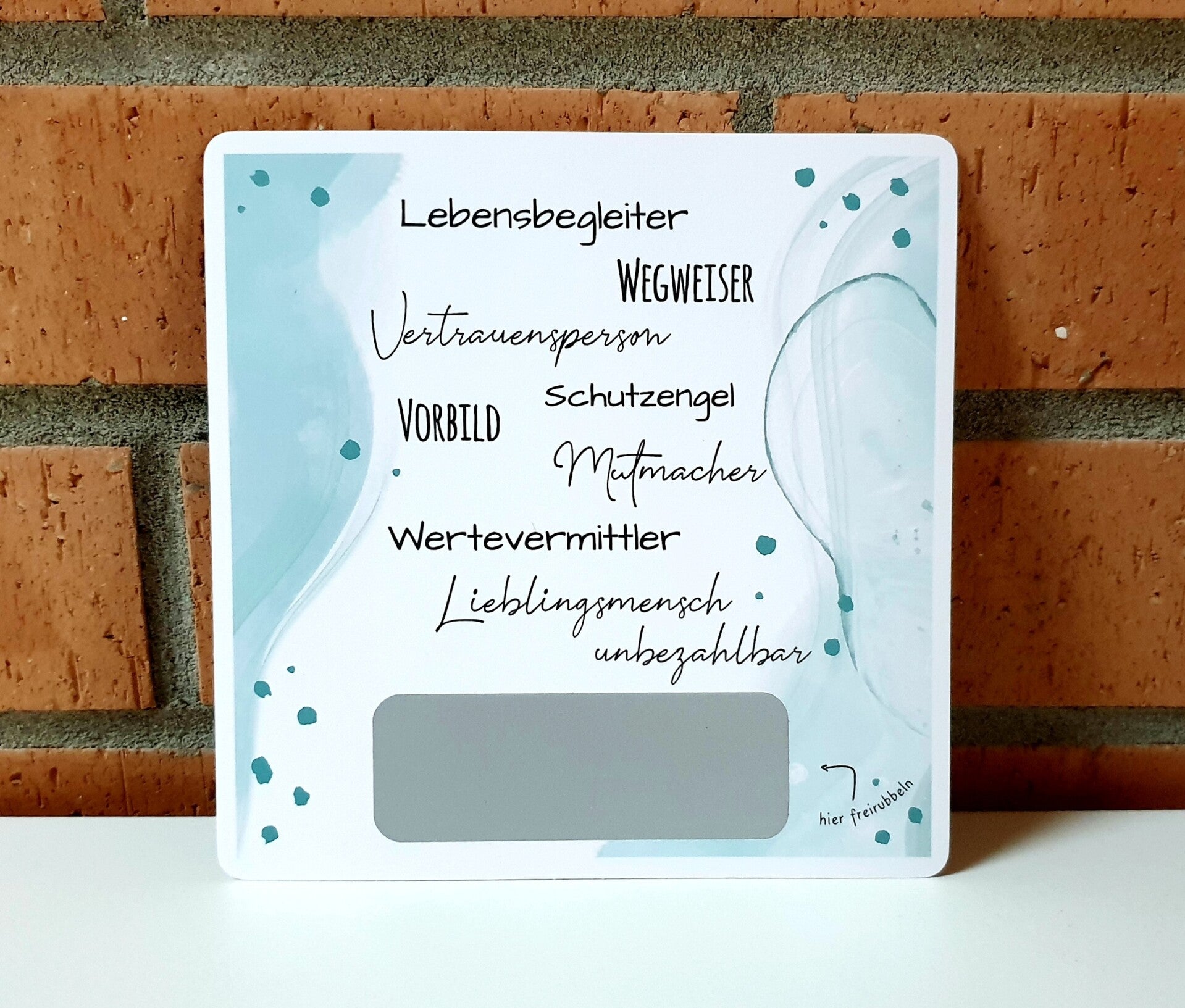 Botschafts Rubbelkarte GÖTTI FRAGE Lieblingsmensch unbezahlbar