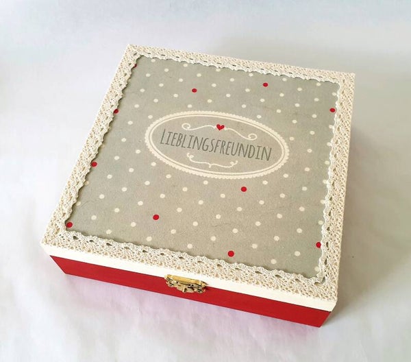 Holz Geschenkbox - Lieblingsfreundin