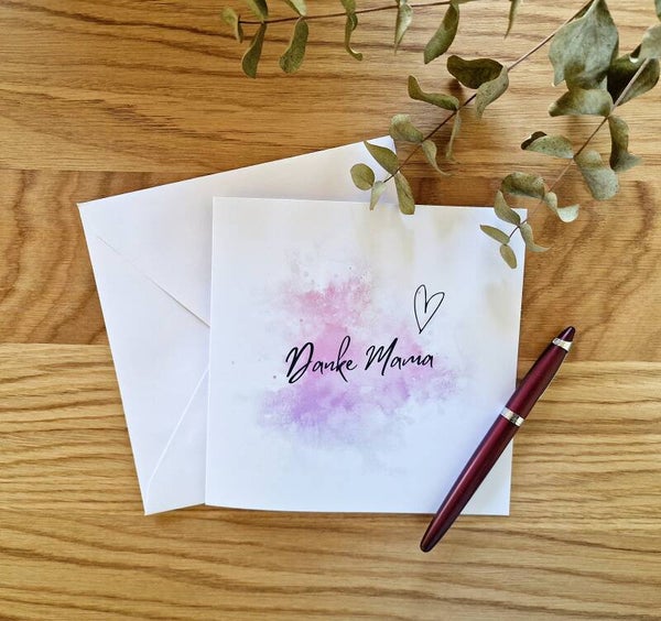 Grusskarte - Danke Mama ♡
