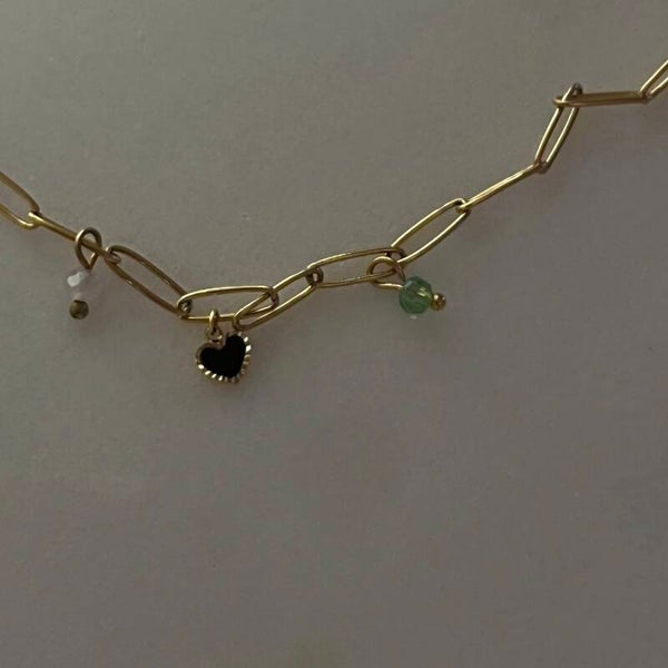 Facet charm bracelet