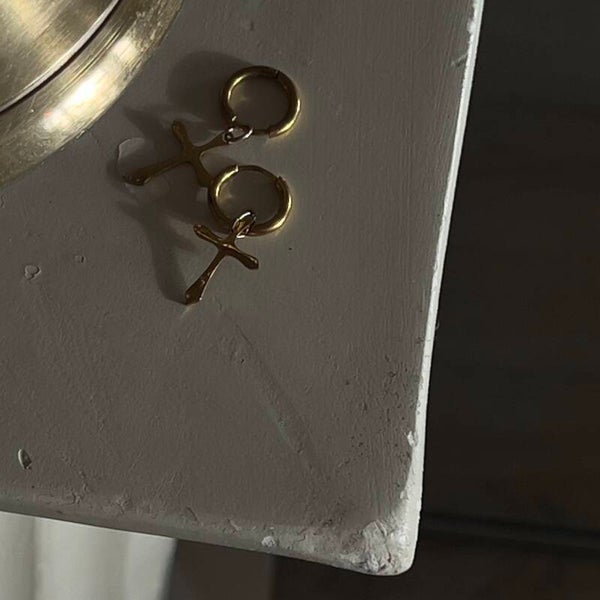 Cross earrings
