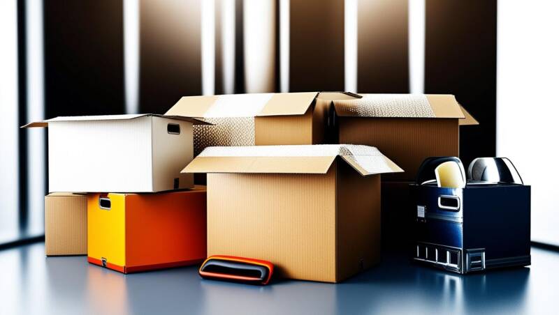 Geordnete Umzugskisten