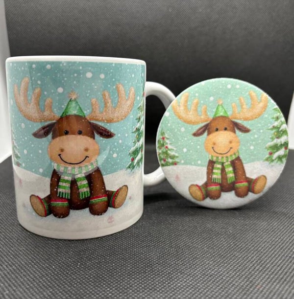 Weihnachtstasse Elch
