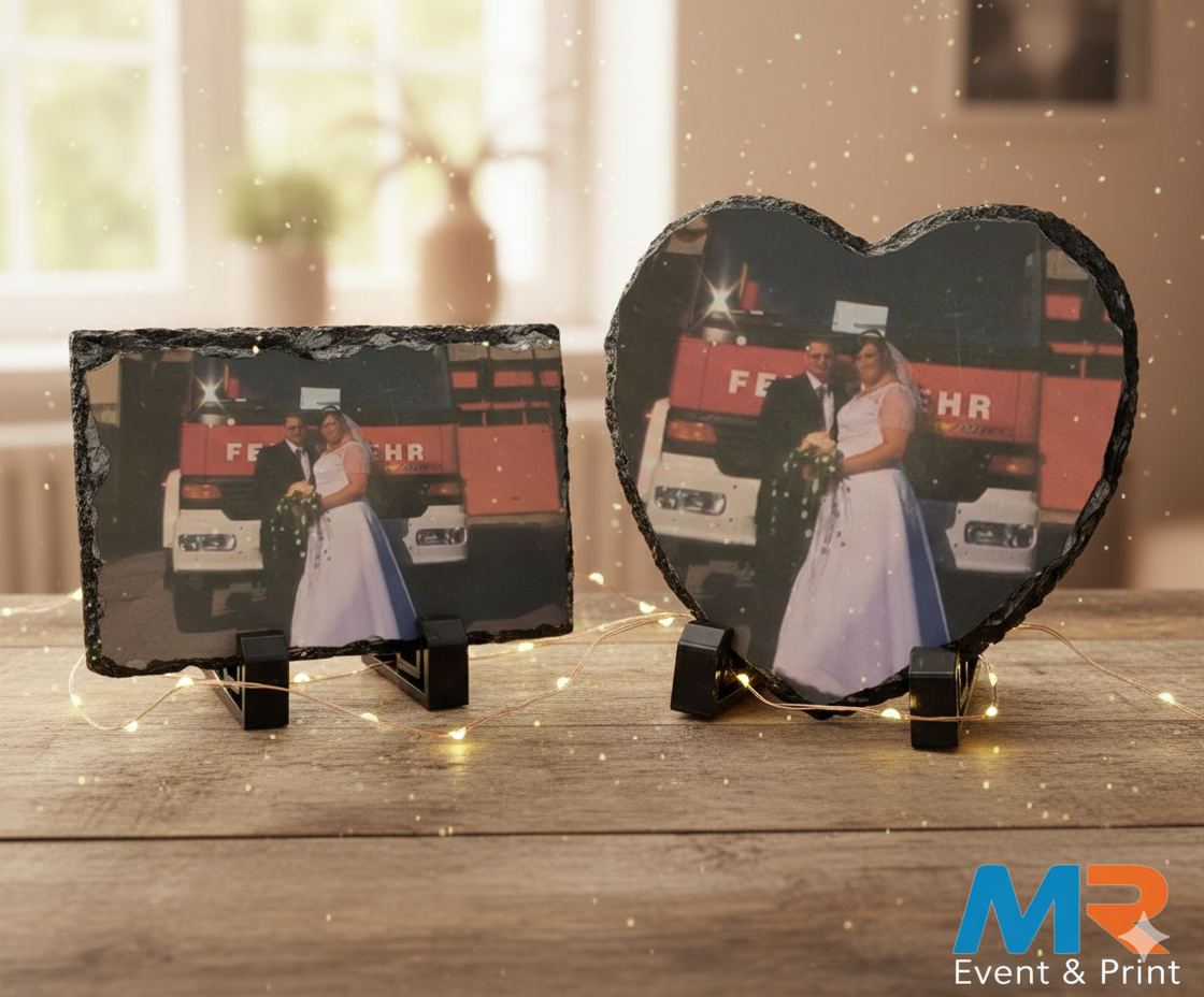 Schiefer Tafel personalisiert