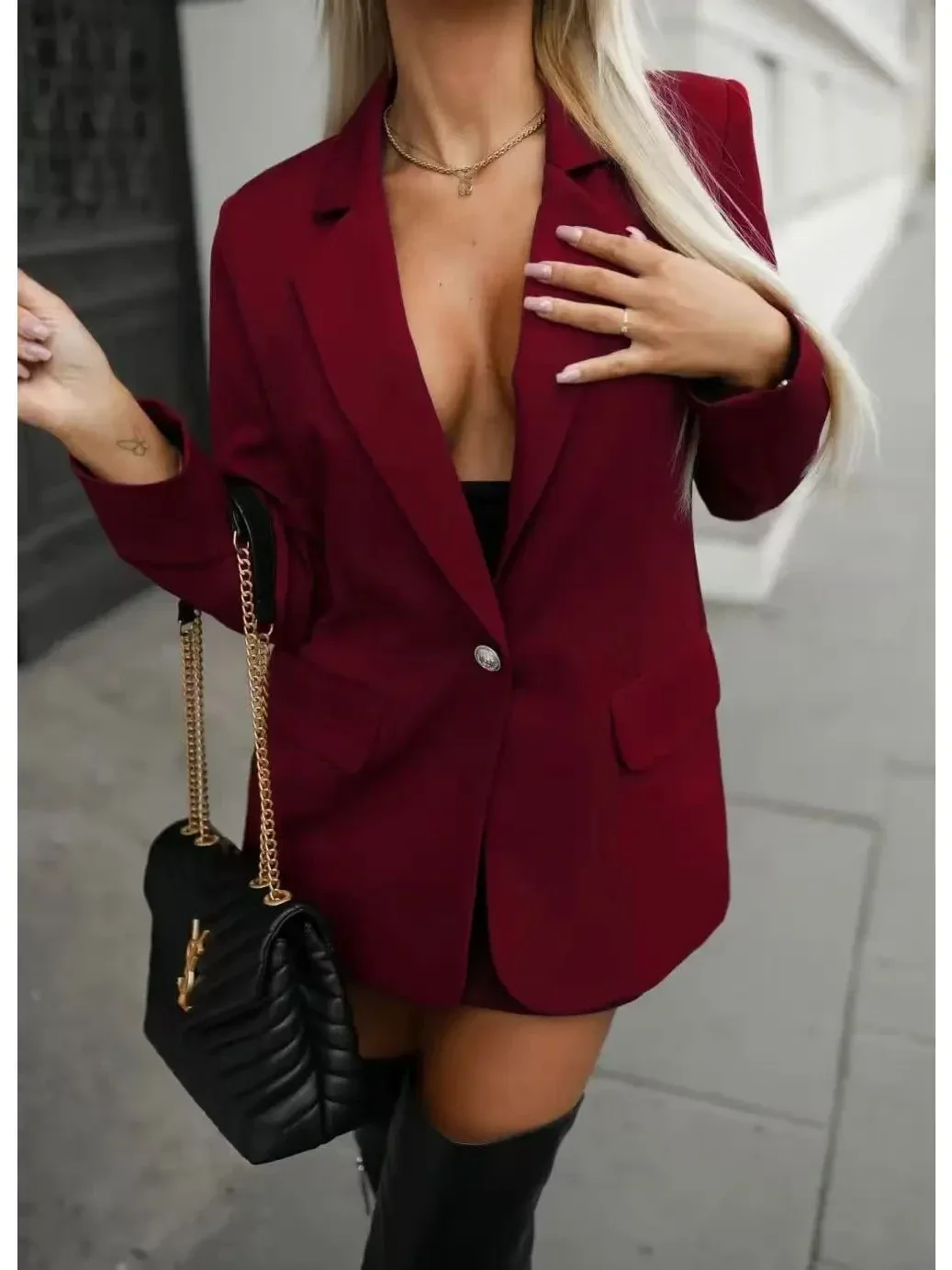 blazer bordeaux