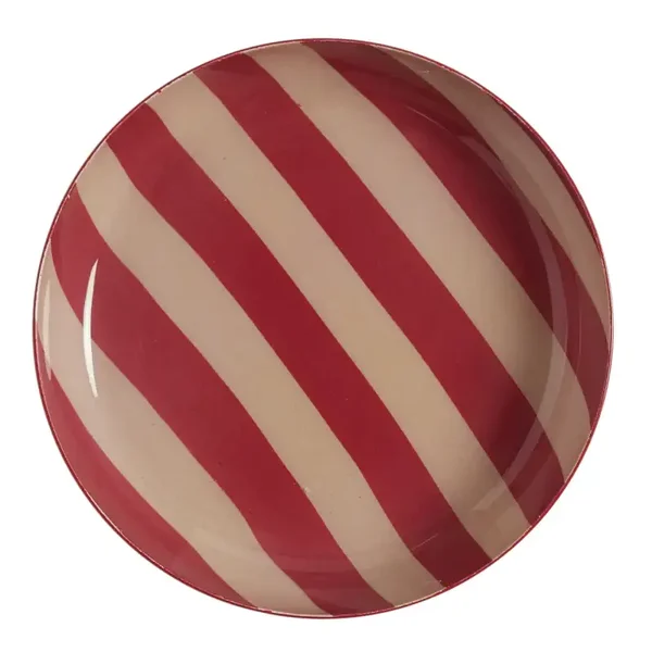 dienblad rond strepen 10cm