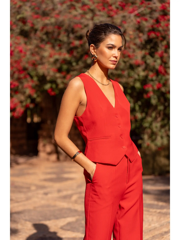 Red gilet