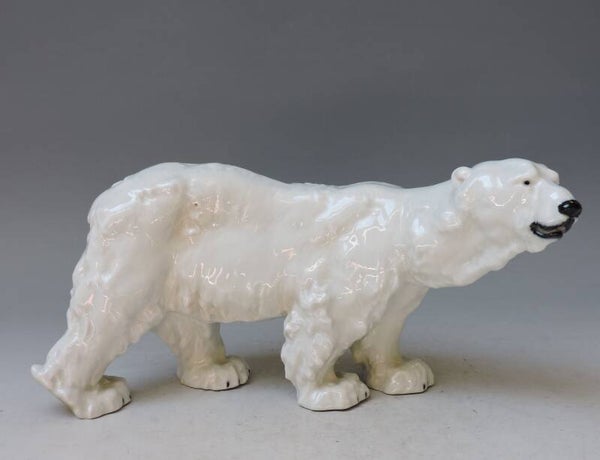 MEISSEN großer Eisbär Entwurf OTTO JARL 1903 - 23cm - 1. Wahl