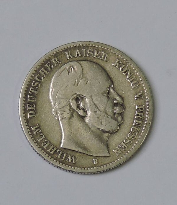 Deutsches Kaiserreich 2 Mark, 1876, Wilhelm Deutscher Kaiser König v. Preußen