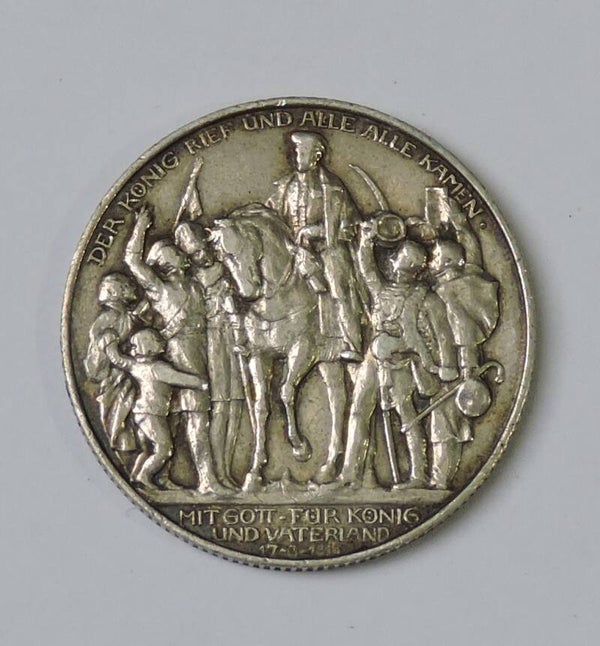 Deutsches Kaiserreich 2 Mark, 1913, 100. Jahrestag des Aufrufs von Friedrich Wilhelm III. zu den Befreiungskriegen