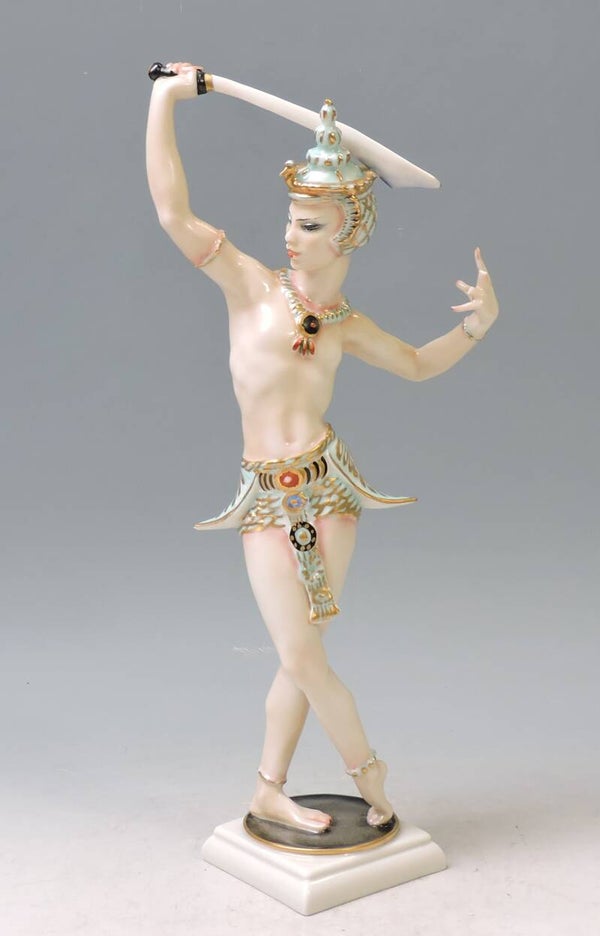 HUTSCHENREUTHER Balinesischer Schwerttänzer Entw. C.WERNER - 31cm