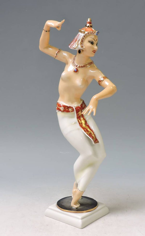 HUTSCHENREUTHER Bajadere -Indische Tänzerin Entw. C.WERNER - 29cm
