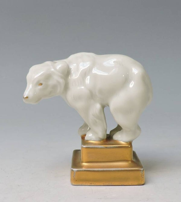 SCHLAGGENWALD / Böhmen HAAS & CSJZEK seltener Eisbär um 1945