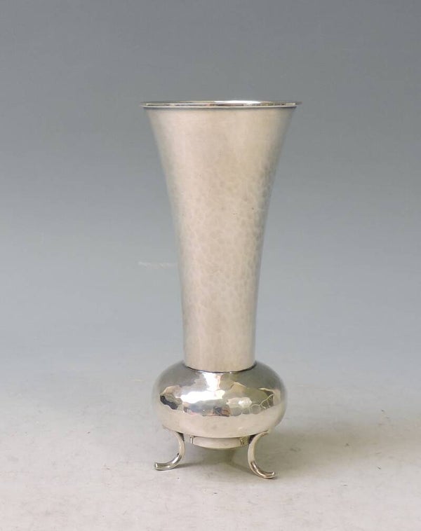 G. BECHTLE Pforzheim 925 Silber Vase - Hammerschlag - Handarbeit