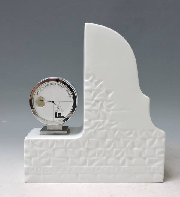 MEISSEN limitierte Tischuhr - Frauenkirche Dresden 1000 Stück - Entwurf JÖRG DANIELCZYK