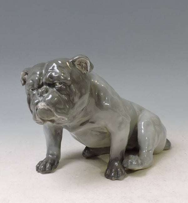 HEUBACH gr. Jugendstil Englische Bulldogge um 1900 - 22cm