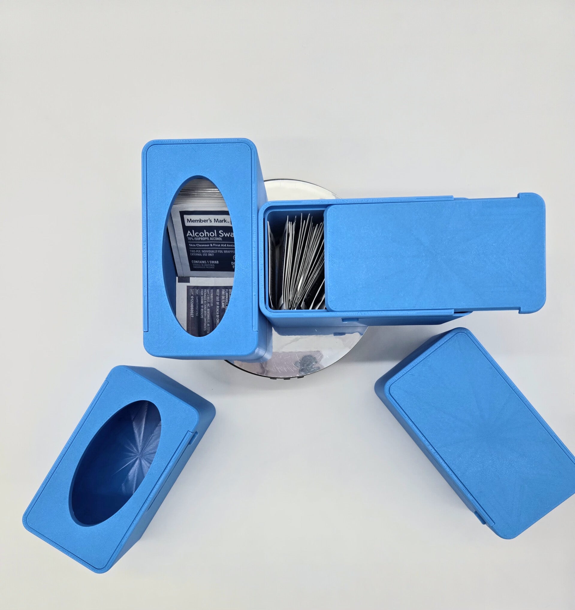 Alcohol Prep Pad Storage Slide N Lock Case